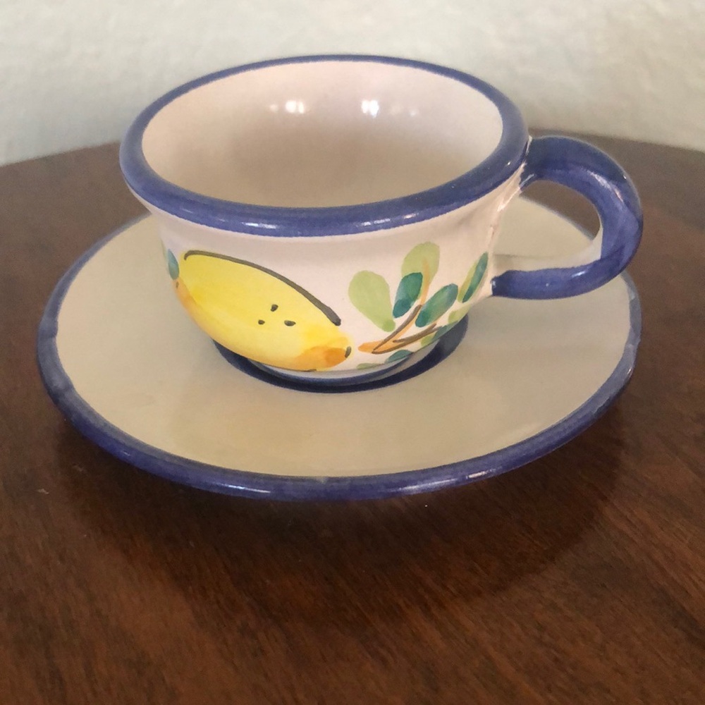 4️⃣ FOR $🔟! VINTAGE NUOVA VIETRI DEMITASSE CUP AND SAUCER